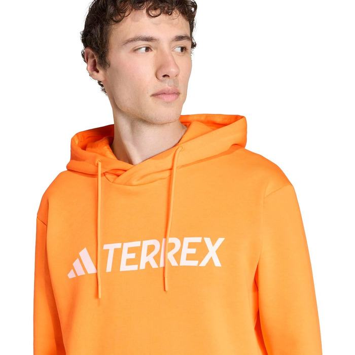 Чоловічий худі Adidas Terrex Multi Large Logo (розмір M, колір Pure Tangerine) — спортивна кофта з капюшоном