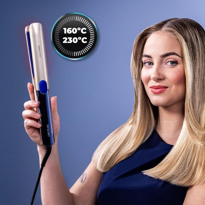 Професійний випрямляч для волосся Cecotec Lisse I-Twerk Pro: інфрачервона технологія, вібруючі керамічні пластини з турмаліновим покриттям, 160-230°C