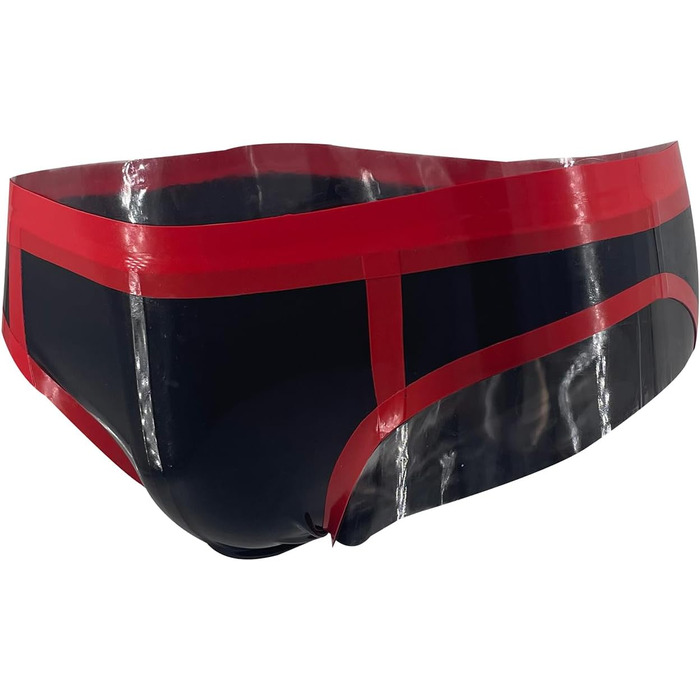 Чоловічі латексні шорти ABWL: стильні труси з натурального латексу, Cosplay, клубний одяг, чорний колір, розмір M