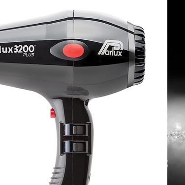 Професійний фен для волосся Parlux 3200 Plus Black для жінок та чоловіків, для догляду та стайлінгу, модель 995-36016