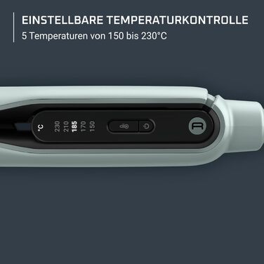 Випрямляч для волосся Rowenta Thermoglide SF5120 з керамічними пластинами, регулюванням температури та поворотним кабелем, синій