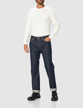 Чоловічі джинси Levi's 501 Original Straight Fit на кнопках, класичний прямий крій