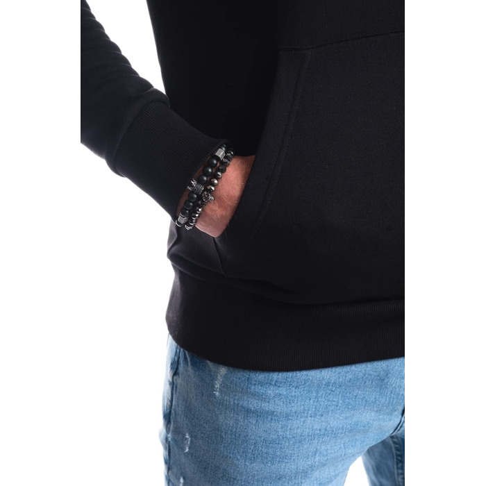 Чоловічий худі Jack & Jones з логотипом, чорний (розмір XL)
