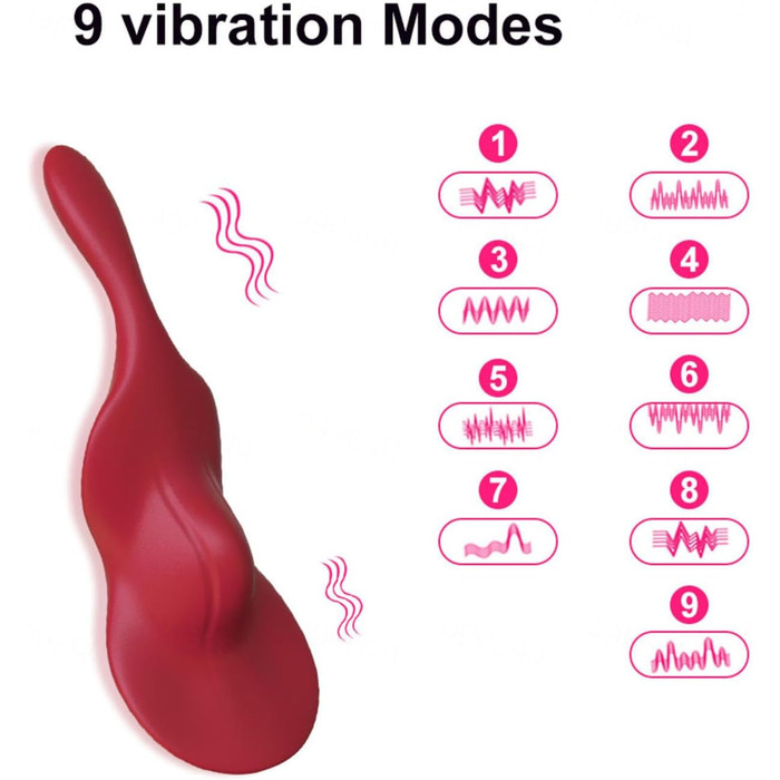 Вібратор для жінок G-Spot та клітора, 9 режимів вібрації, тихий та потужний, портативний анальний дildo, секс-іграшка з пультом дистанційного керування для пар