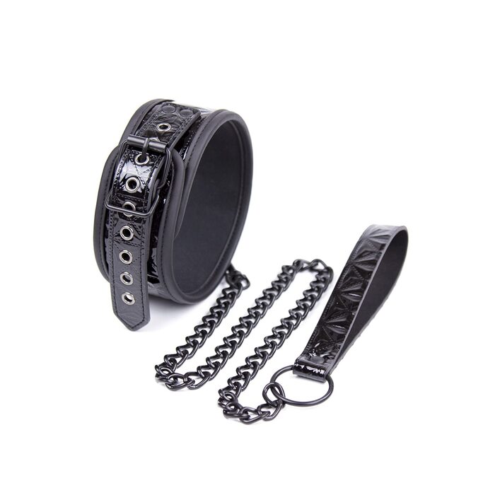 Чорне шкіряне ошейник SM для пар: шкіряний ошейник з кільцем, пов'язки BDSM, іграшки для дорослих, фетиш, пов'язки, іграшки для сексапильної гри, для дорослих