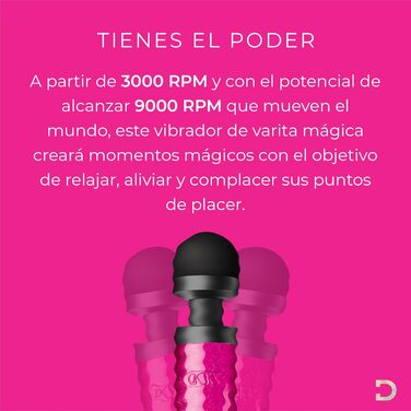 Масажер для тіла Doxy Die Cast 3 - жіночий вібратор, перезарядна Magic Wand, рожевий