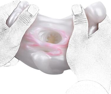 Реалістичний мастурбатор для чоловіків з подвійним каналом, 3D вагіна, клітор, анус. Іграшка для сексуального задоволення, еротичний мастурбатор Alien Fantasy.