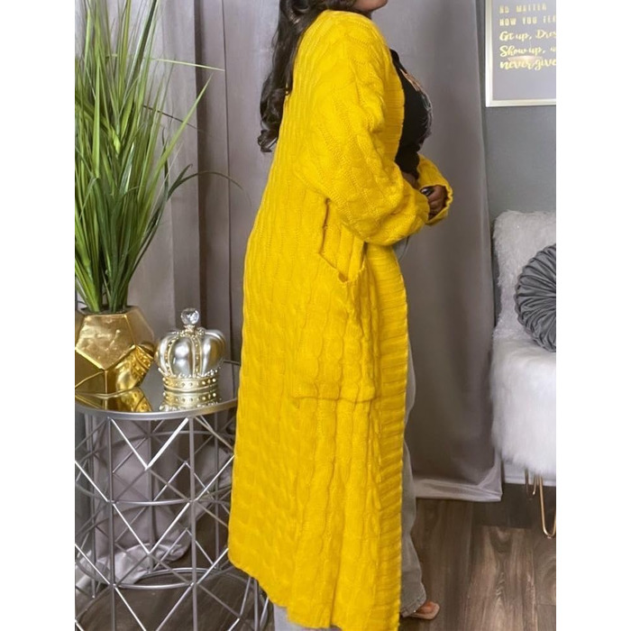 Жіночий піжамний комплект 3 шт.: теплий піжамний костюм з капюшоном, Sherpa, нічна сорочка, шорти на пупок (XL, кардиган, жовтий)