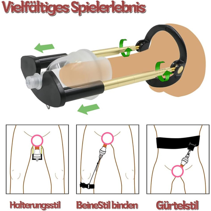 Набір для чоловіків Guspiun: вакуумна помпа для збільшення пеніса та покращення ерекції. Інтимні іграшки для дорослих. SM