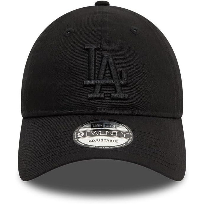 Бейсболка New Era MLB League Essential 9Twenty Los Angeles Dodgers — регульована кепка, чорна, один розмір