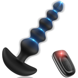 Анальні вібратори WakeLust для початківців: 16 режимів, пульт ДУ, 5 розмірів, стимулятор G-точки та простати, масажер для пар, жінок та чоловіків