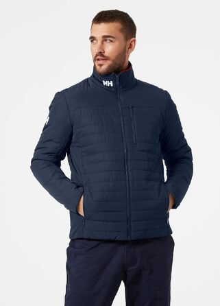 Чоловіча утеплена куртка Helly Hansen Crew Insulated Jacket 2.0, темно-синя (Navy), розмір M
