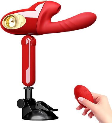 Вібратор для жінок з 10 функцій вібрації, сильний присосок, нагрівається до 42°C, стимулятор G-точки, для пар