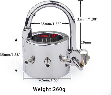 Сталевий кільце для яєчок, розтягувач яєчок, вага для яєчок, посилений кільце для пеніса з 6 знімними шипами CBT, замками та металевим ланцюгом. Кільце для пеніса, сексуальна іграшка для чоловіків, сріблястого кольору, комплект.