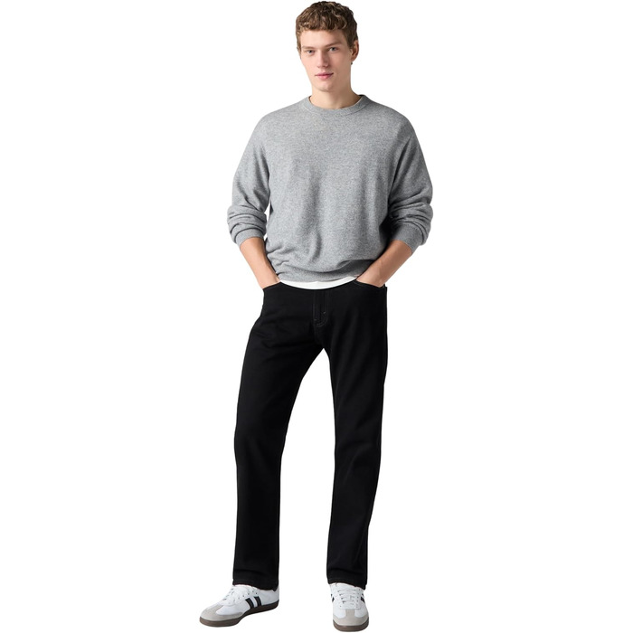 Чоловічі джинси Levi's 505 Regular Fit чорного кольору, розмір 34W/32L