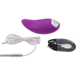 Вібратор для чоловіків PQKuss з нержавіючої сталі, водонепроникний, для масажу простати, 10 частот, фіолетовий