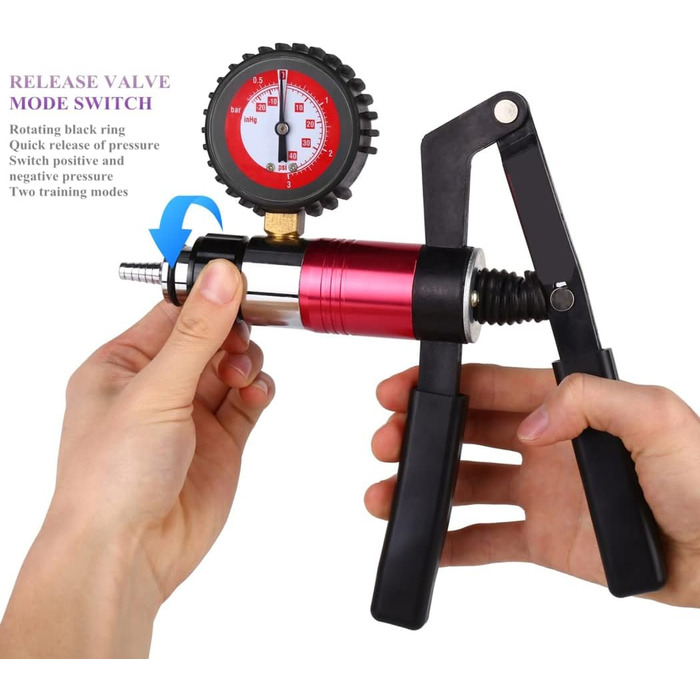 Вакуумний насос для збільшення пеніса, ручний, XXL, з насадкою 9 дюймів, для чоловіків, з запасними частинами