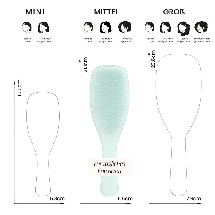 Щітка для волосся Tangle Teezer Ultimate Detangler для фарбованого, тонкого та рідкого волосся, синя