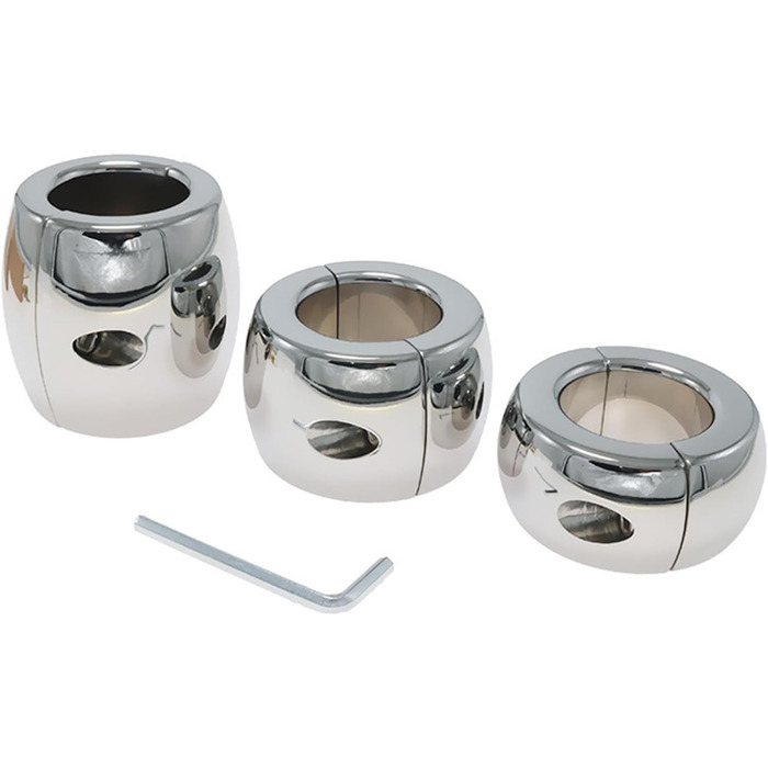 Сталевий кільце для яєчок GeRRiT, 3 розміри, надміцний, для чоловіків (30 мм)