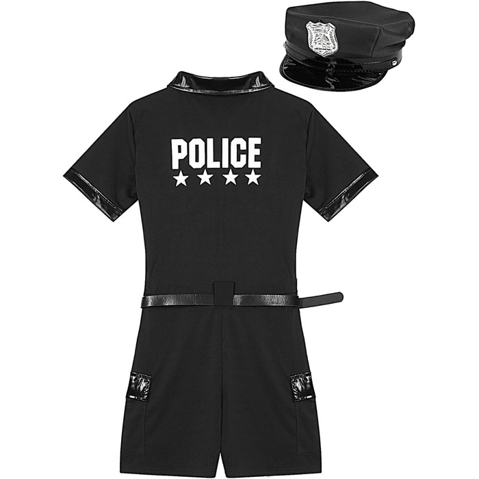 Костюм поліцейського Anyakay: сексуальний жіночий комплект з боді (XL, чорний)