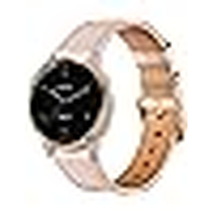 Шкіряний ремінець Issinlky 18мм для Garmin Vivoactive 4S, Venu 2S, 3S, Vivomove 3S та Fossil Gen 6/5E/4/3, рожевий