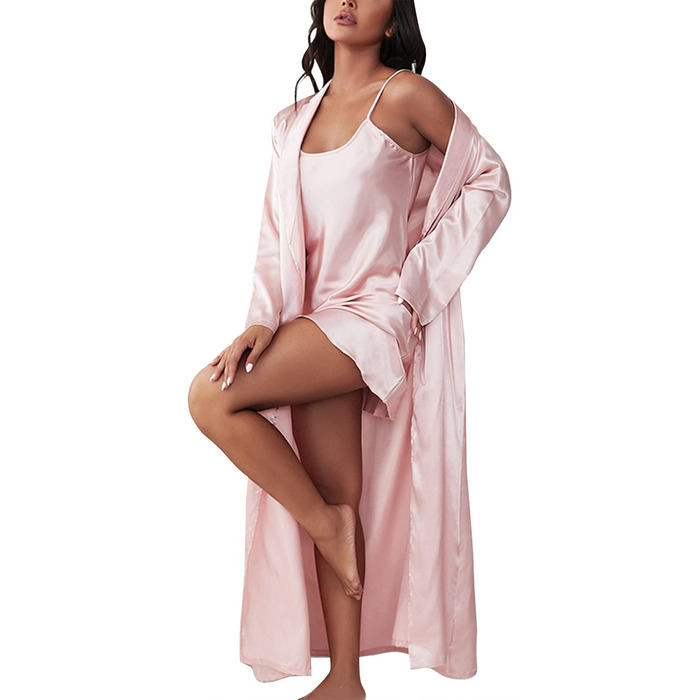 Жіночий халат MILAX з фrotте, сексуальний кімоно з мереживом, рожевий