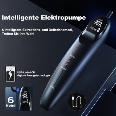 Електричний вакуумний насос для збільшення пеніса Jpscor: 3 силіконові насадки, для ерекції та покращення потенції