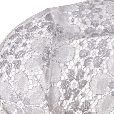 Чоловіча сорочка HanzhuoLG з вирізами, прозора мереживна сорочка з відкладним коміром, довгі рукави, чорна, XL