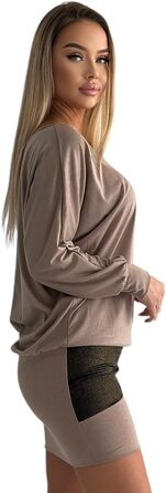 Сукня святкова Daen з блискітками, туніка-светр (S, L, XL, XXL), колір капучино