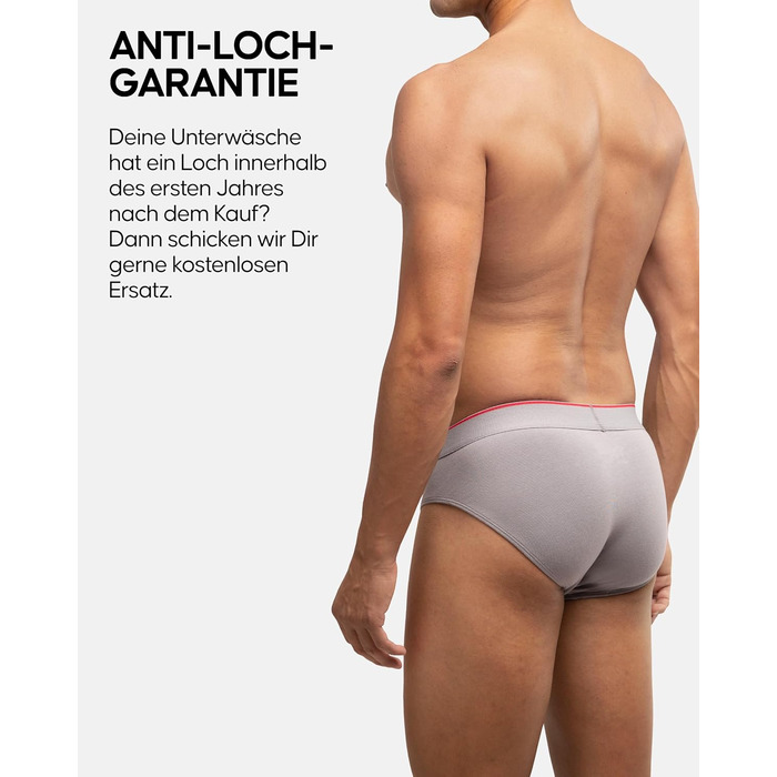 Сліпи DANISH ENDURANCE (6 шт.) для чоловіків, бавовна, дихаючі, з еластаном, без етикетки, різні кольори (2 x чорний, 2 x білий/червоний, 1 x чорний/червоний, 1 x сірий), розмір S