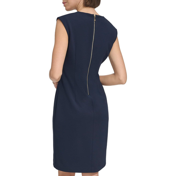 Сукня Tommy Hilfiger Scuba Crepe Rivet, колір Sky Captain (32)