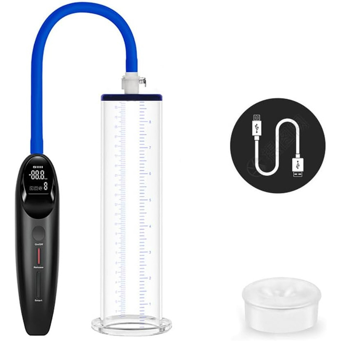 Електрична помпа для збільшення статевого члена, 6 режимів, тренажер для ерекції, для чоловіків