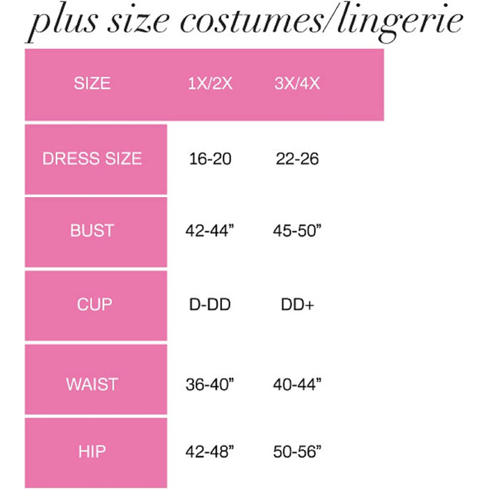 Костюм горничної LEG AVENUE, чорно-білий, розмір 1X-2X