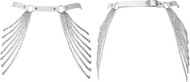 Жіночий корсет-нагрудник з шкіри BANSSGOTH, набір спідньої білизни, на талію, еластичний, для фестивалів, рейвів, великі розміри (32 великі розміри, білий)