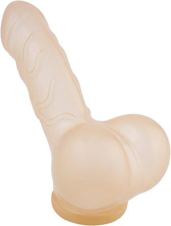 Секс-іграшка Penis Sleeve Danny: прозорий рукав для пеніса, 11,5 см, з текстурою, мішком для яєчок та виразною головкою. Зроблено в Німеччині