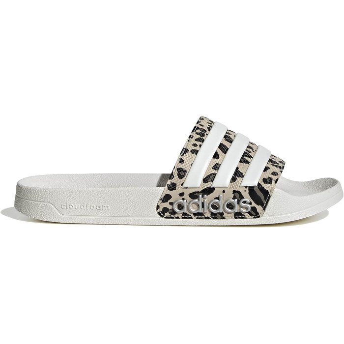 Чоловічі тапочки Adidas Adilette Shower Velcro Crystal Linen Core White Khaki (розмір 46 EU)