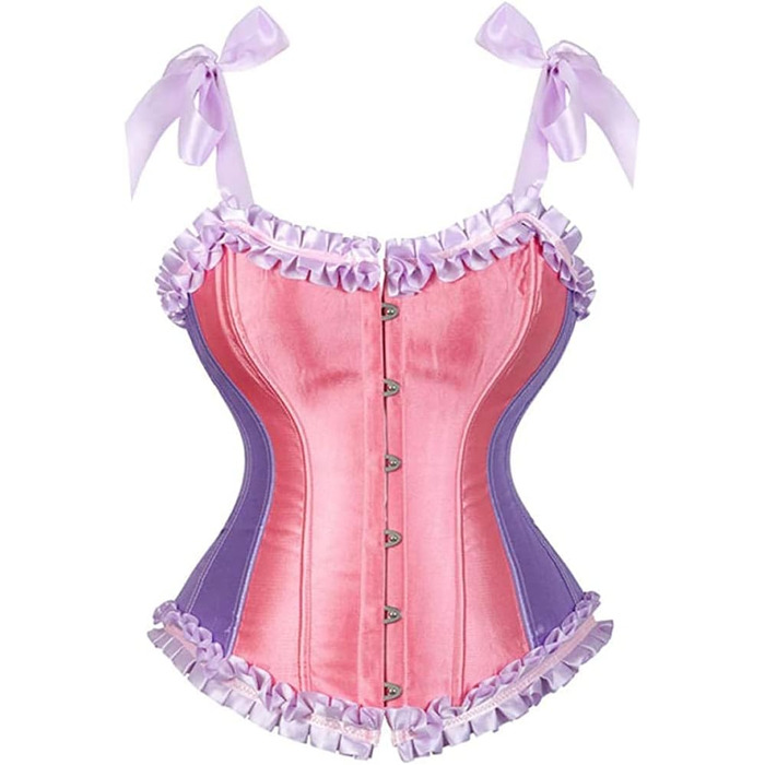 Жіночий сексуальний комплект білизни: мереживний бюстгальтер-халтер, корсет, сатиновий принт, body shaper, для вечірок, розмір 2X-Large