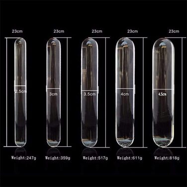 Анальний дилда з скла OnundOn, 23 см, діаметр 4.5 см