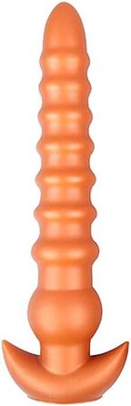 Анальний плаг Roluck з рідкого силікону, великий розмір, з підставкою. Іграшка для дорослих, для початківців та досвідчених користувачів.