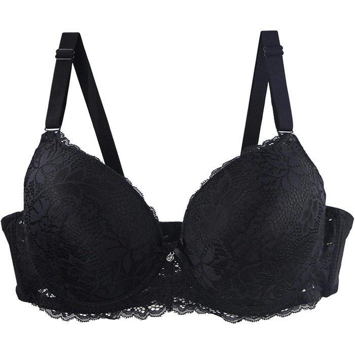 CSKJ Набір з 3-х спортивних бюстгальтерів для великих грудей. Класичний мереживний бюстгальтер з підтримкою, без кісточок, регульовані бретелі, м'який, безшовний, з підкладкою. Ідеально підходить для йоги, занять спортом та повсякденного носіння.