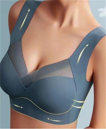 Бралет-BH Tian Dee для корекції постави, без кісточок, з пуш-ап ефектом, безшовний, бежевий