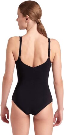 Купальник жіночий Arena Jewel One Piece Low C Cup 44 Чорно-білий