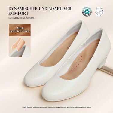 Жіночі туфлі-човники Dream Pairs на стійких підборах, білі, розмір 36 EU
