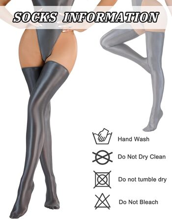 Шкарпетки жіночі мерехтливі без шва Happy Cherry, сірі, високі, антиковзаючі, еластичні