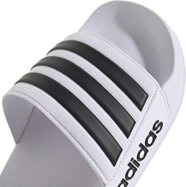 Чоловічі тапочки-шльопанці adidas Adilette Shower Velcro білі з чорним (розмір 46 EU)