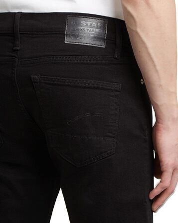 Чоловічі джинси G-Star RAW 3301 Slim Fit — вузькі сині джинси