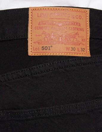 Чоловічі джинси Levi's Stonewashed Black, розмір 31W / 32L, чорні з ефектом потертості