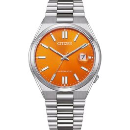 Чоловічий наручний годинник Citizen Tsuyosa автоматичний, аналоговий (Сріблястий)