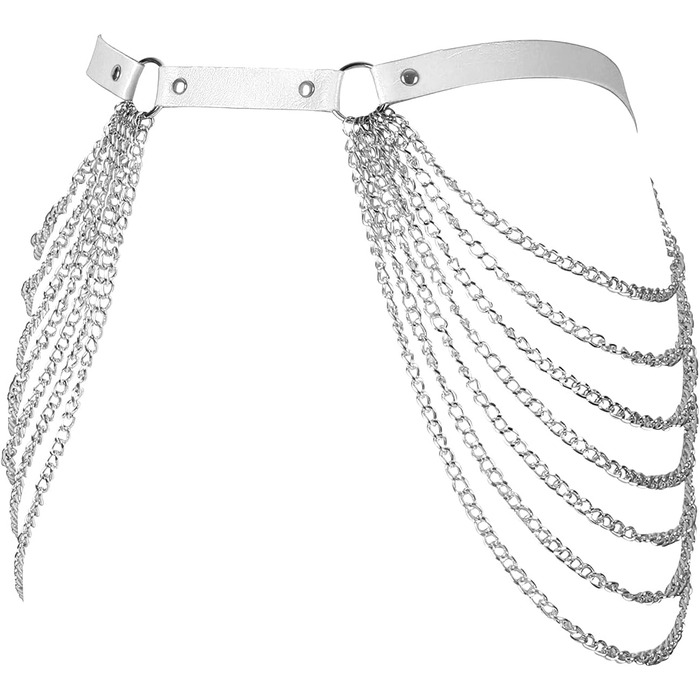 Жіночий корсет-нагрудник з шкіри BANSSGOTH, набір спідньої білизни, на талію, еластичний, для фестивалів, рейвів, великі розміри (32 великі розміри, білий)