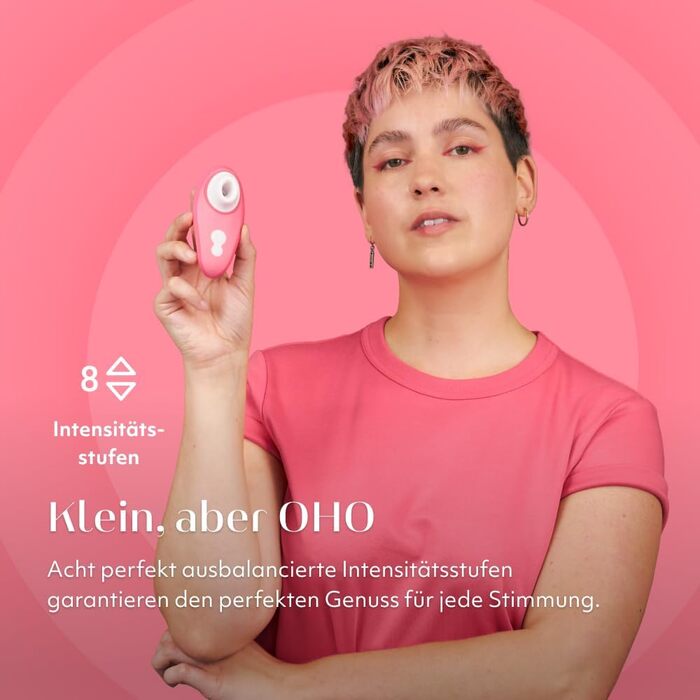 Womanizer Pleasure Air Toy – Стимулятор клітора з 8 рівнями інтенсивності, водонепроникний вібратор для жінок та пар, Sage Green (Pink, Liberty 2)